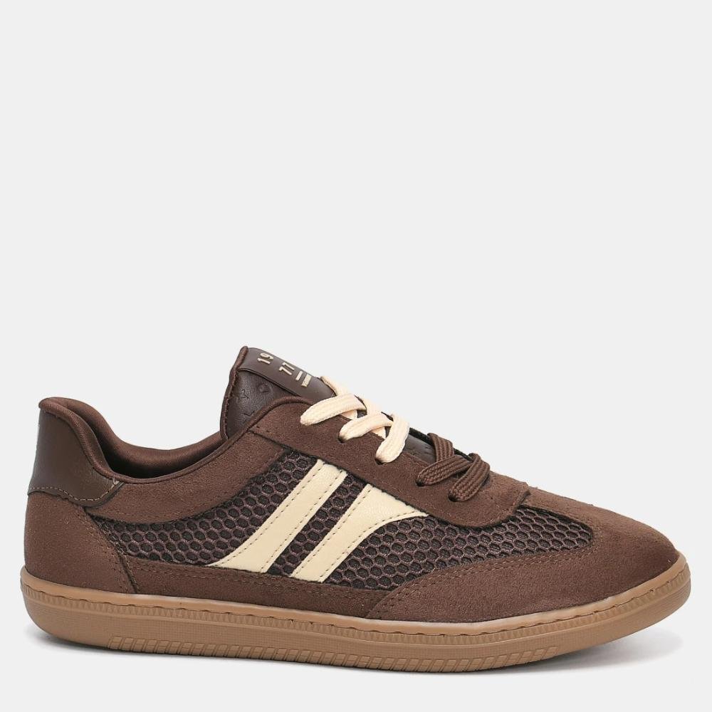 Tênis Casual Feminino Via Marte Confortável Urbano Sintético Marrom 2