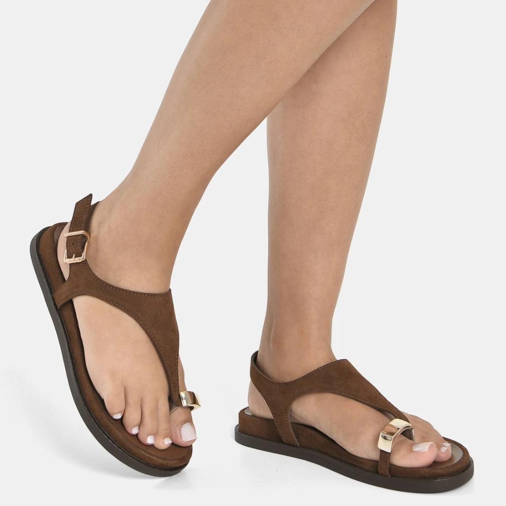 Sandália Casual Feminina Via Marte Confortável Sintético
