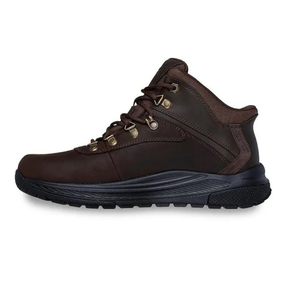 Skechers Meroe Pikeman Bota Masculina Couro Marrom 2