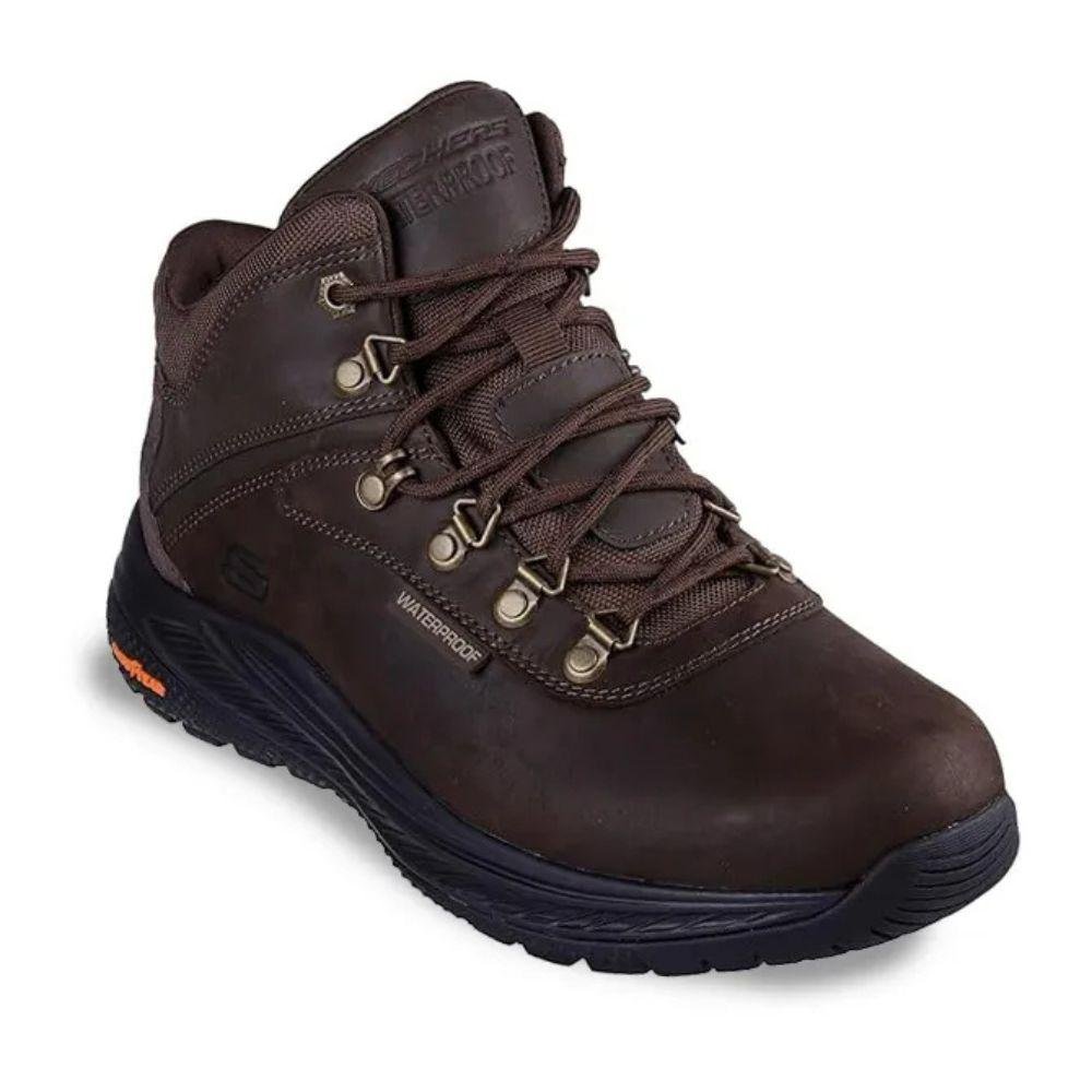 Skechers Meroe Pikeman Bota Masculina Couro Marrom 3