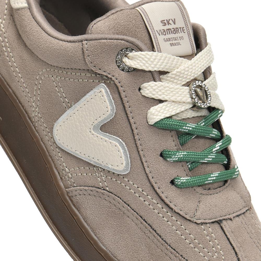 Tênis Casual Feminino Via Marte Confortável Urbano Sintético Cinza 4