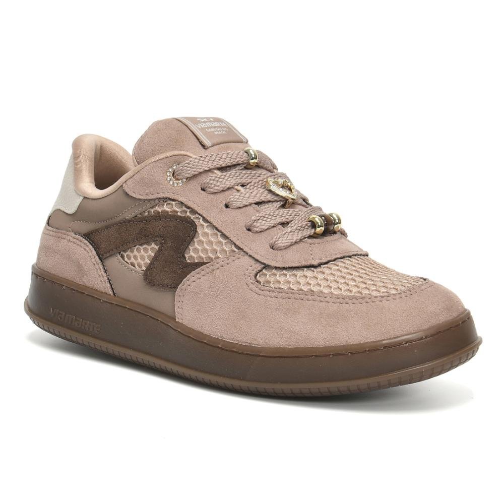 Tênis Casual Feminino Via Marte Confortável Urbano Sintético Bege 3