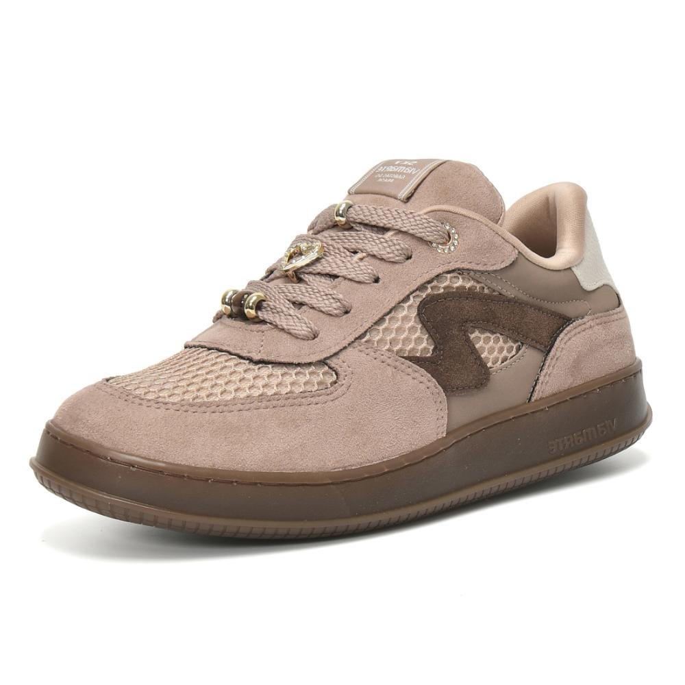 Tênis Casual Feminino Via Marte Confortável Urbano Sintético Bege 4