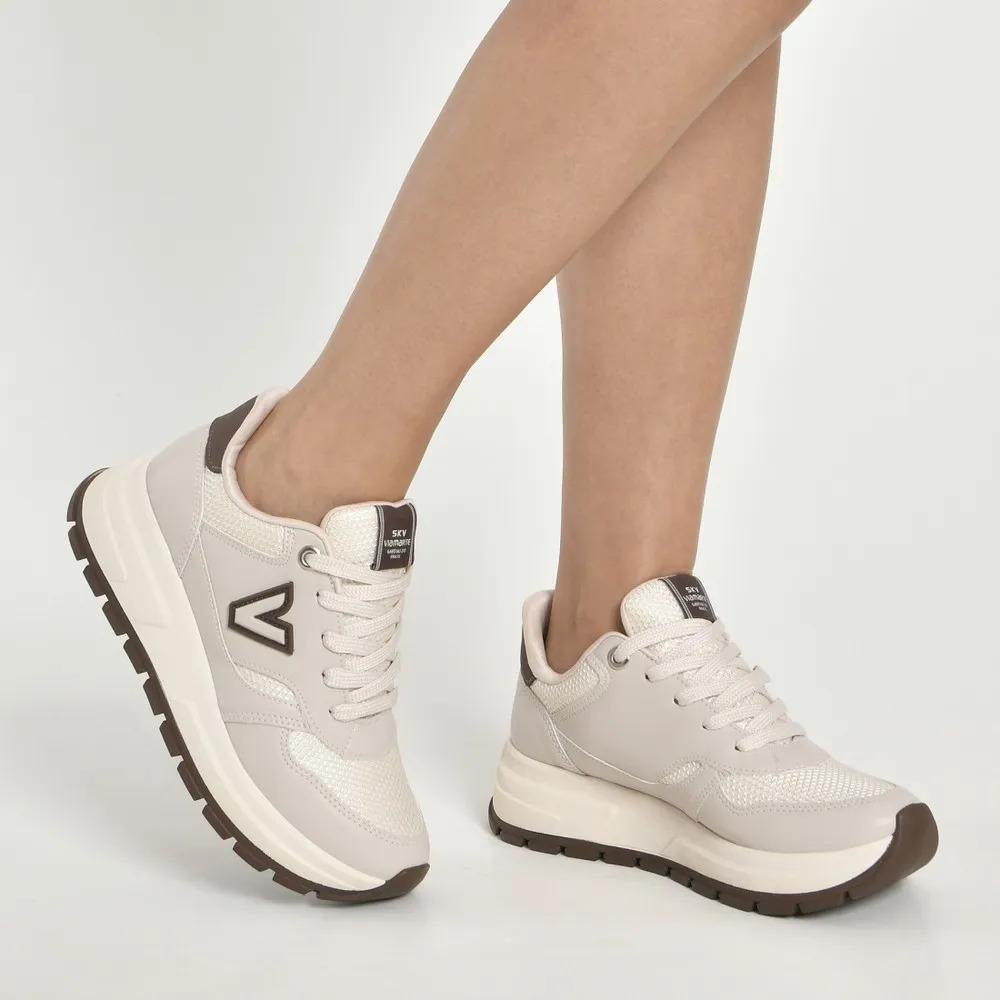Tênis Casual Feminino Via Marte Confortável Urbano Sintético