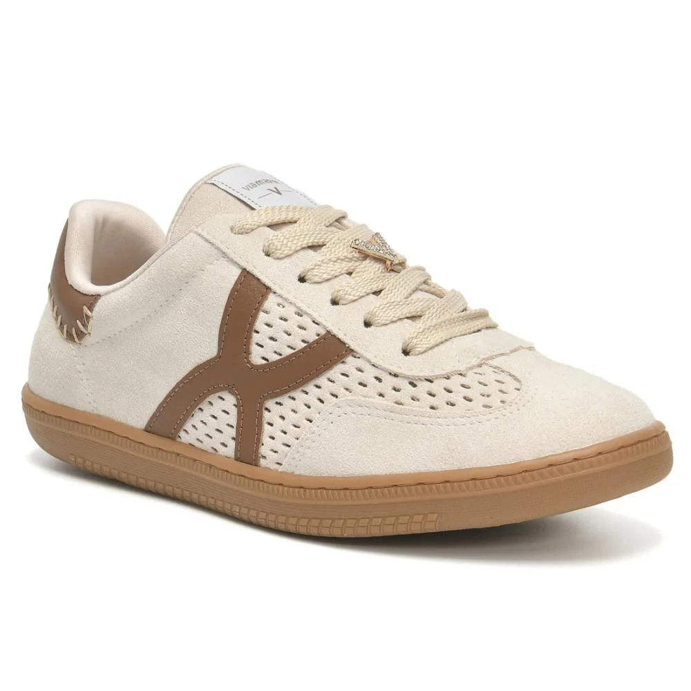 Tênis Casual Feminino Via Marte Confortável Urbano Sintético Bege 3