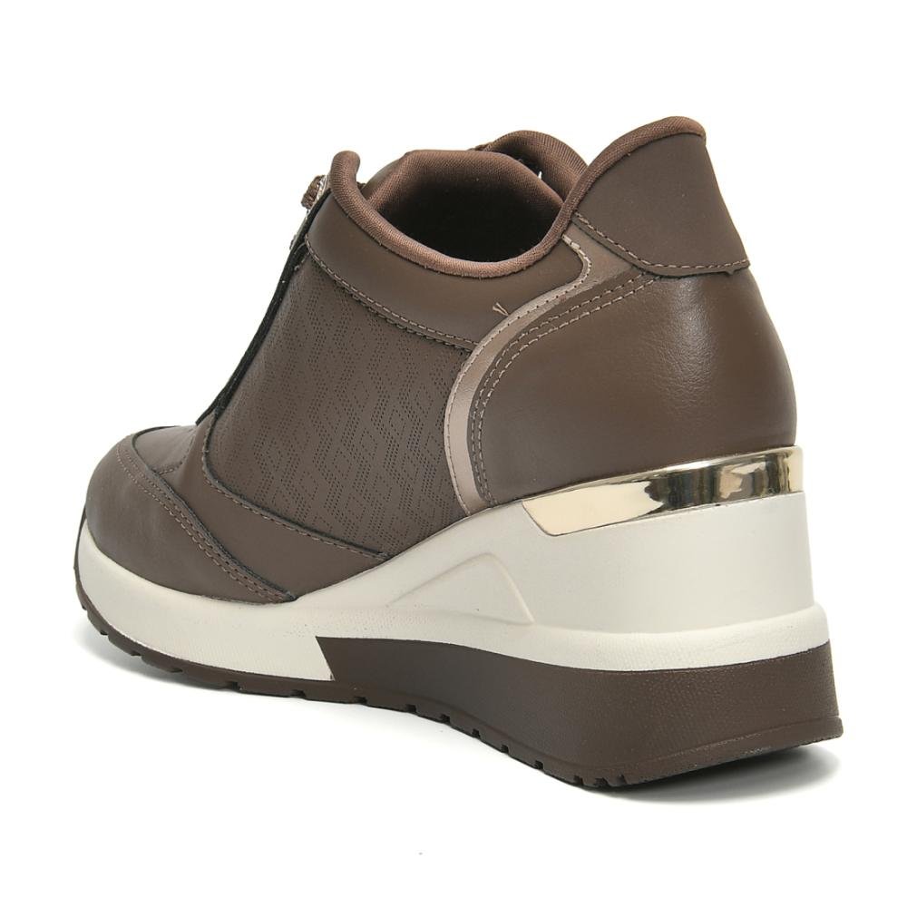 Tênis Casual Feminino Via Marte Sneaker Anabela Marrom 5