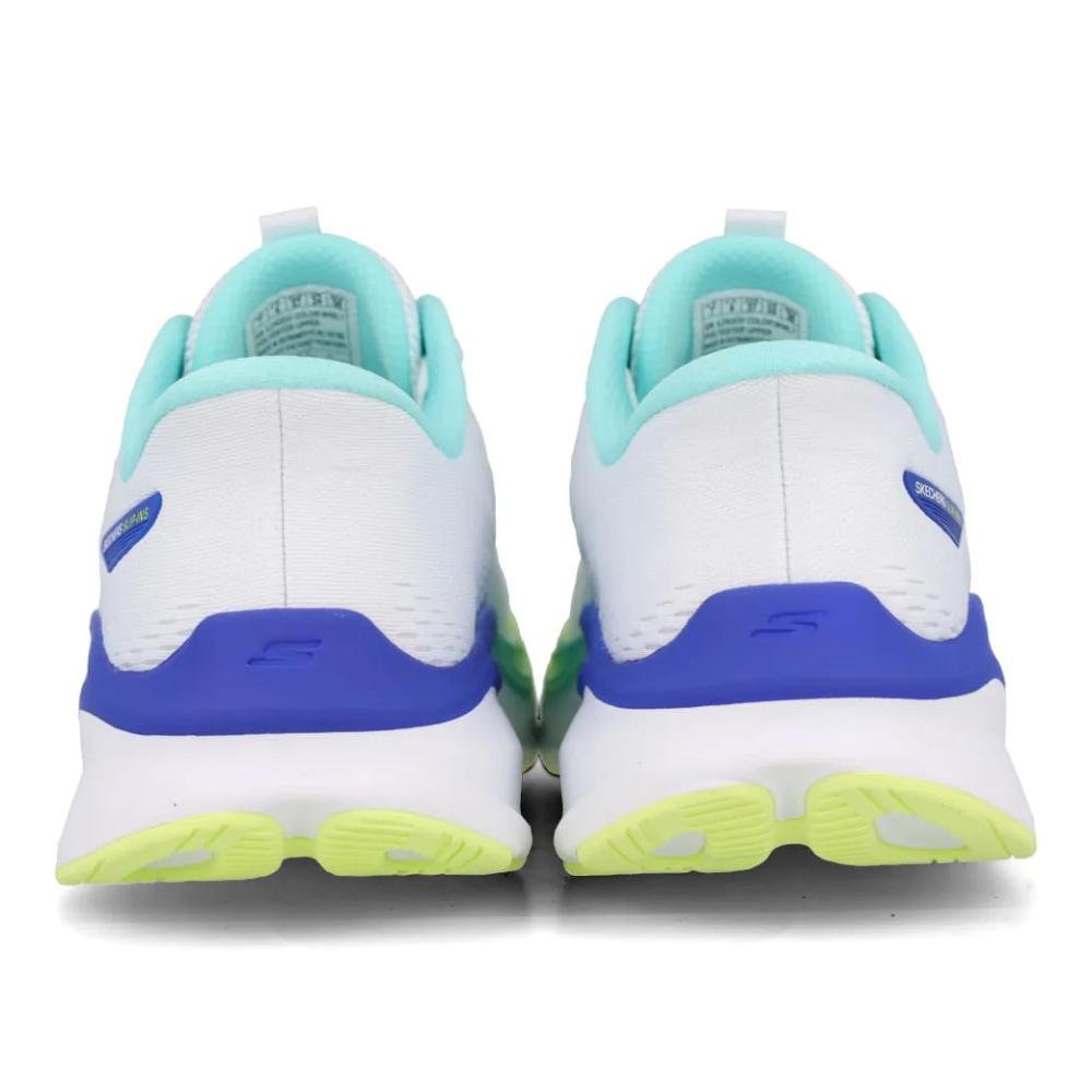 Skechers Max Run Tênis Corrida Feminino Drop Médio Branco 9