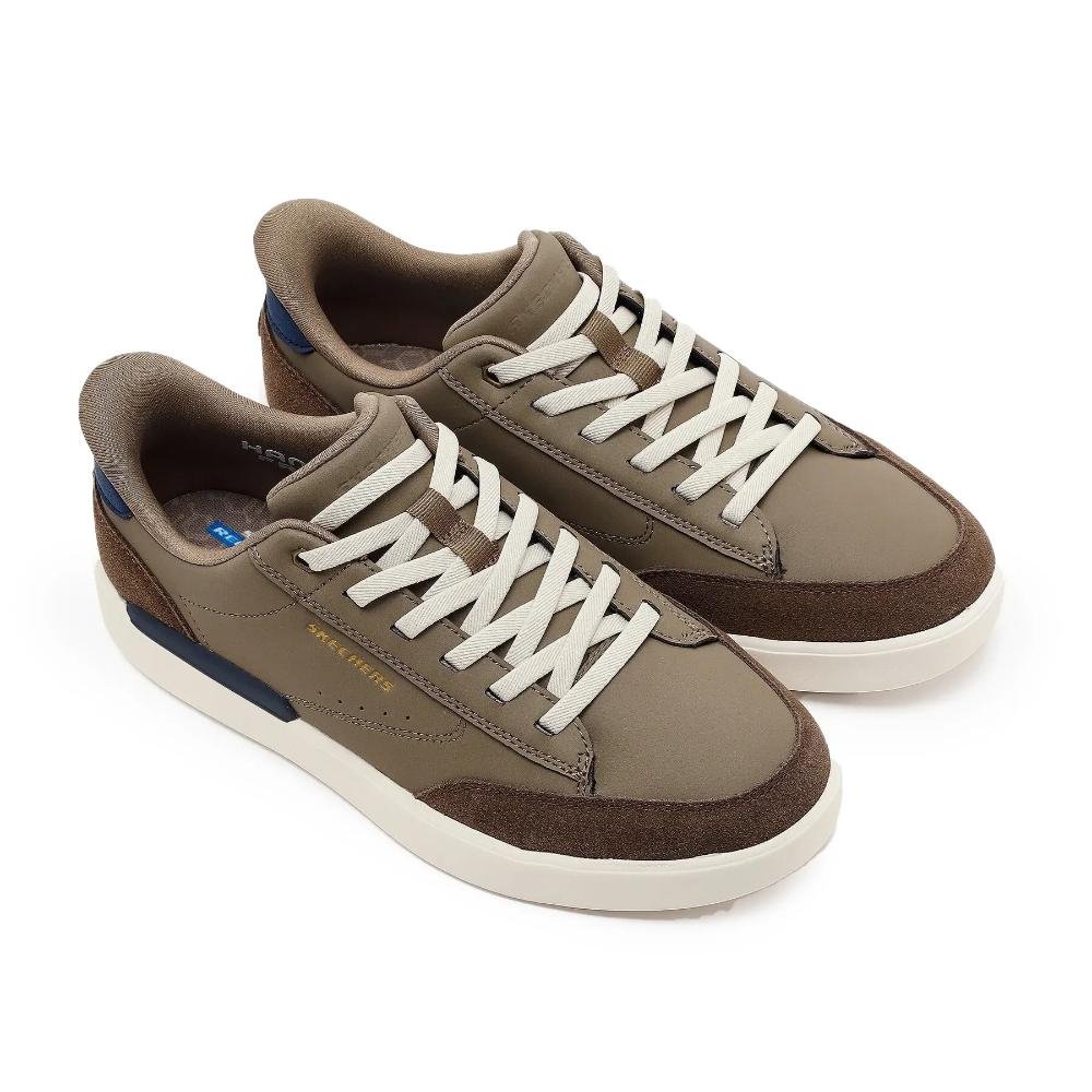 Skechers Relaxed Fit Verloma Radical Tênis Masculino Bege 3