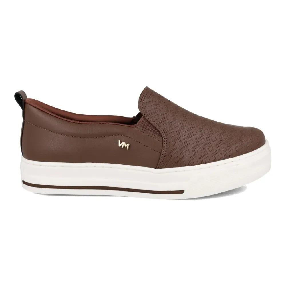 Tênis Slip On Feminino Via Marte Calce Fácil Plataforma