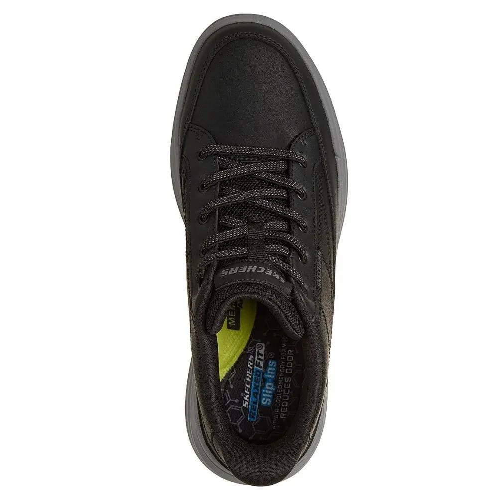 Skechers Sterling Tênis Masculino Casual Conforto Preto 4