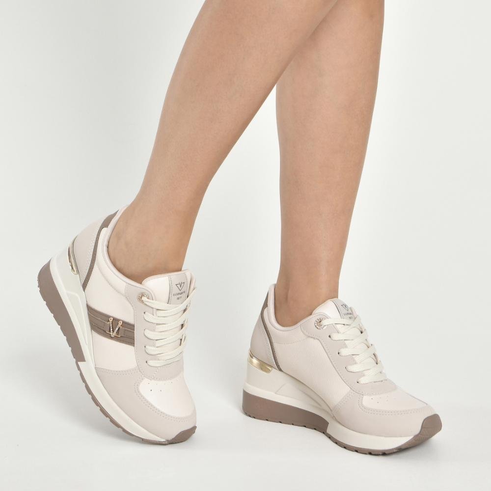 Tênis Casual Feminino Via Marte Anabela Salto Sneaker