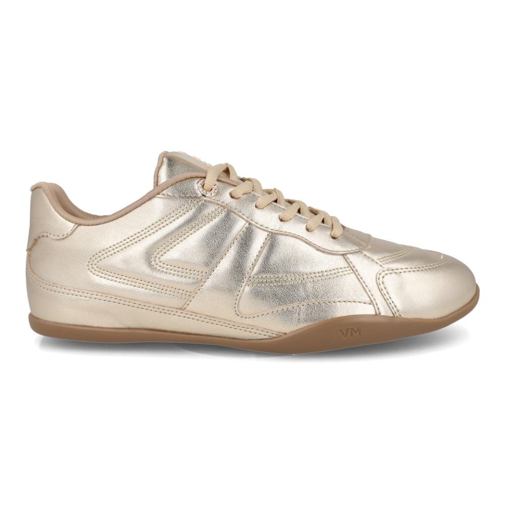 Tênis Feminino Via Marte Casual Urbano Confortável Dourado 3