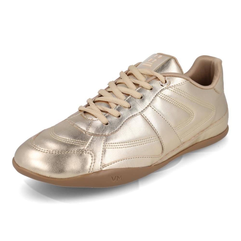 Tênis Feminino Via Marte Casual Urbano Confortável Dourado 7