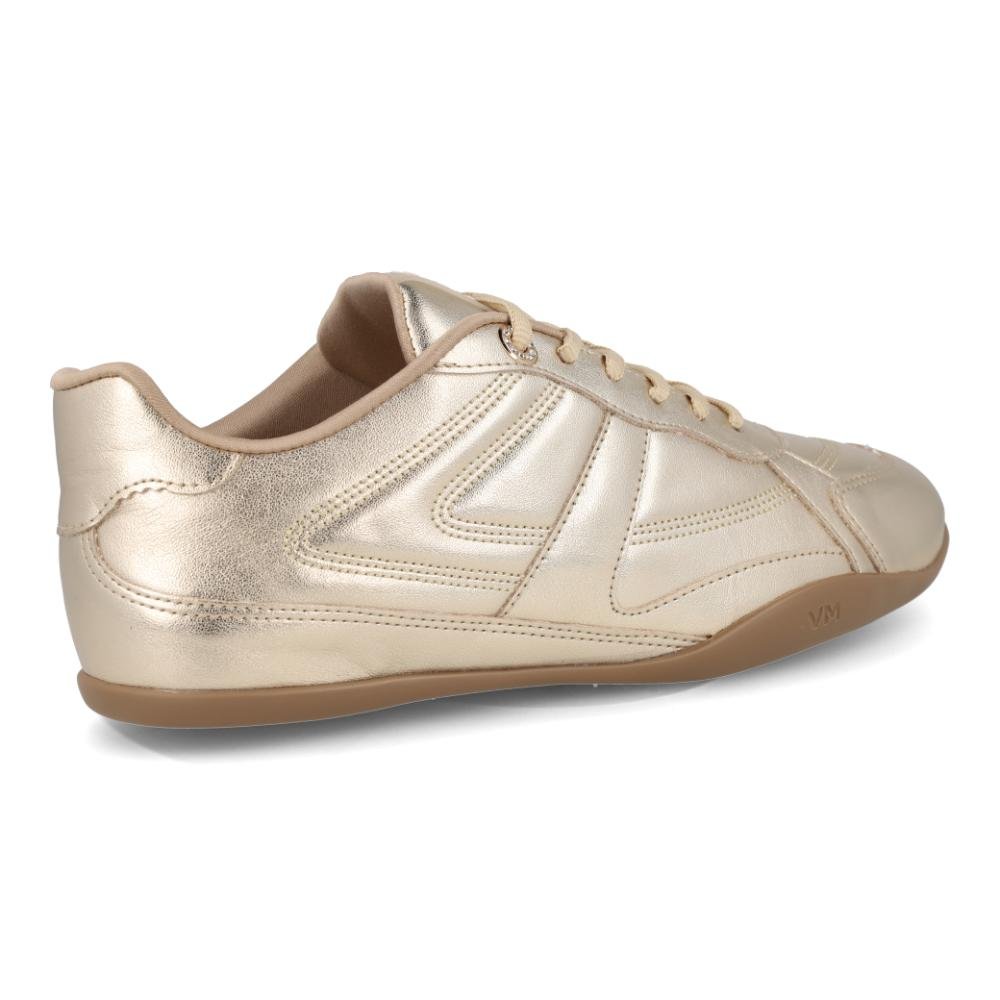 Tênis Feminino Via Marte Casual Urbano Confortável Dourado 8
