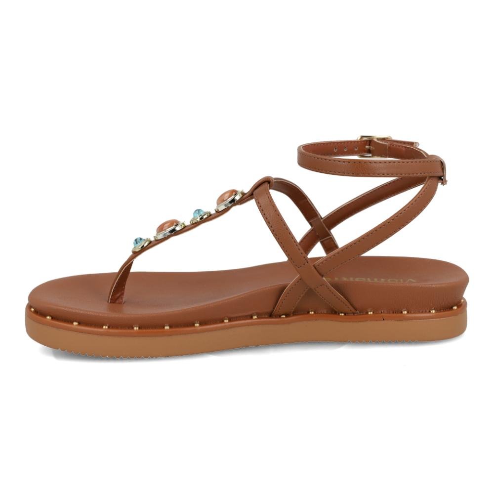 Sandália Papete Feminina Via Marte Flatform Confortável Marrom 6