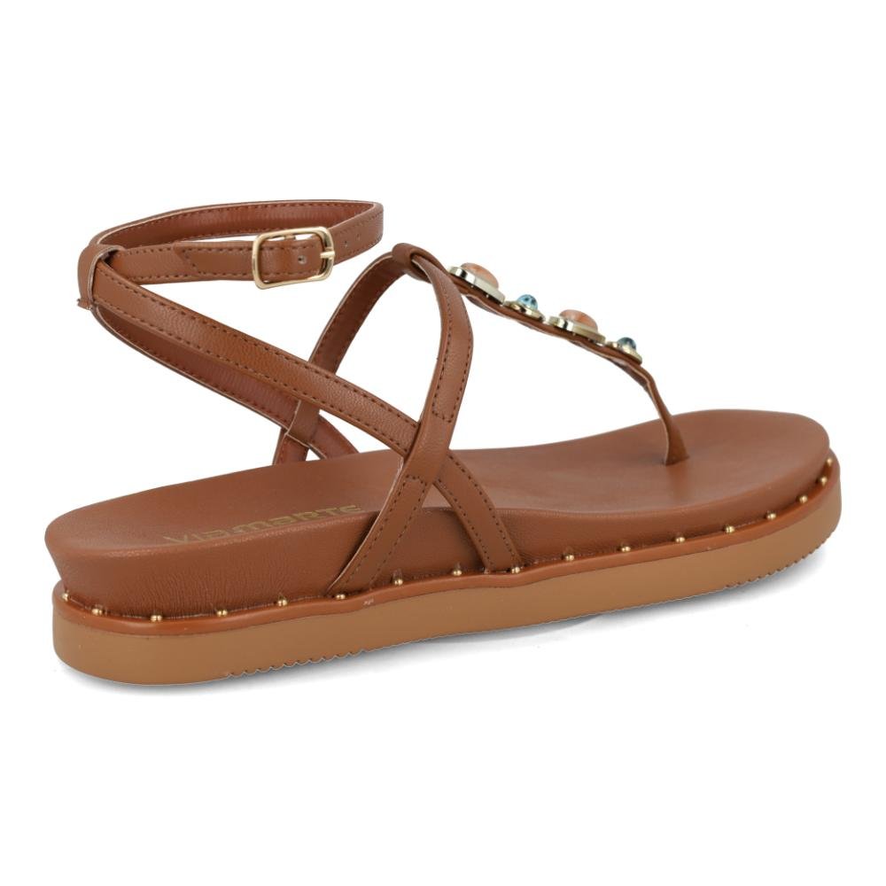 Sandália Papete Feminina Via Marte Flatform Confortável Marrom 7