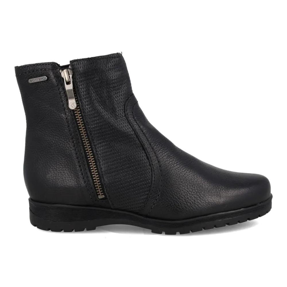 Bota Feminina Bottero Cano Curto Couro Confortável Preto 3