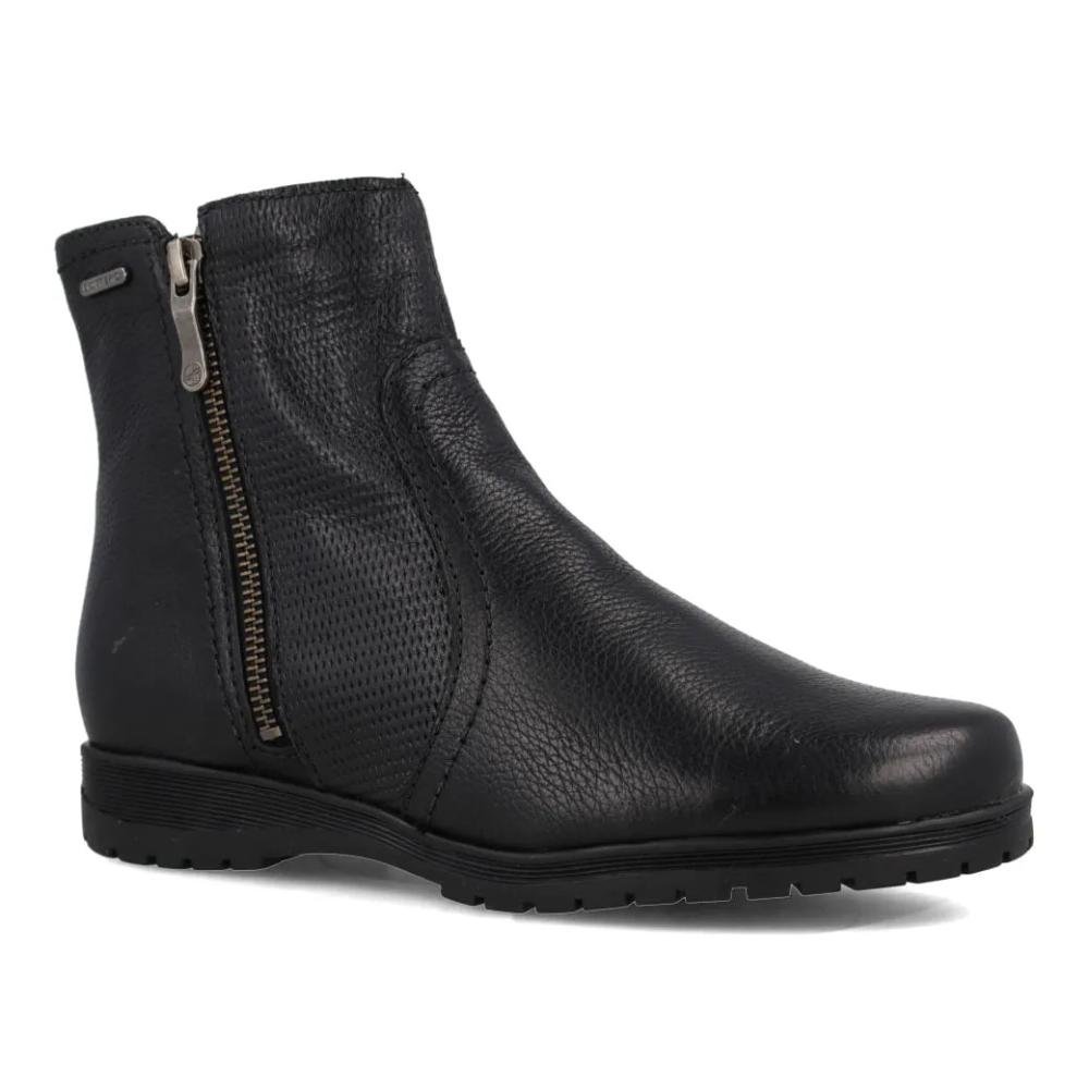 Bota Feminina Bottero Cano Curto Couro Confortável Preto 5