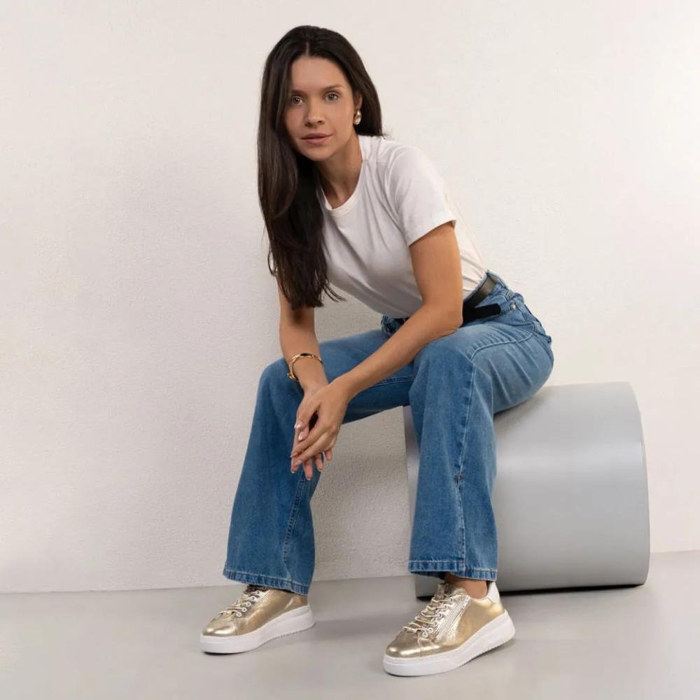 Tênis Feminino Bottero Casual Couro Confortável