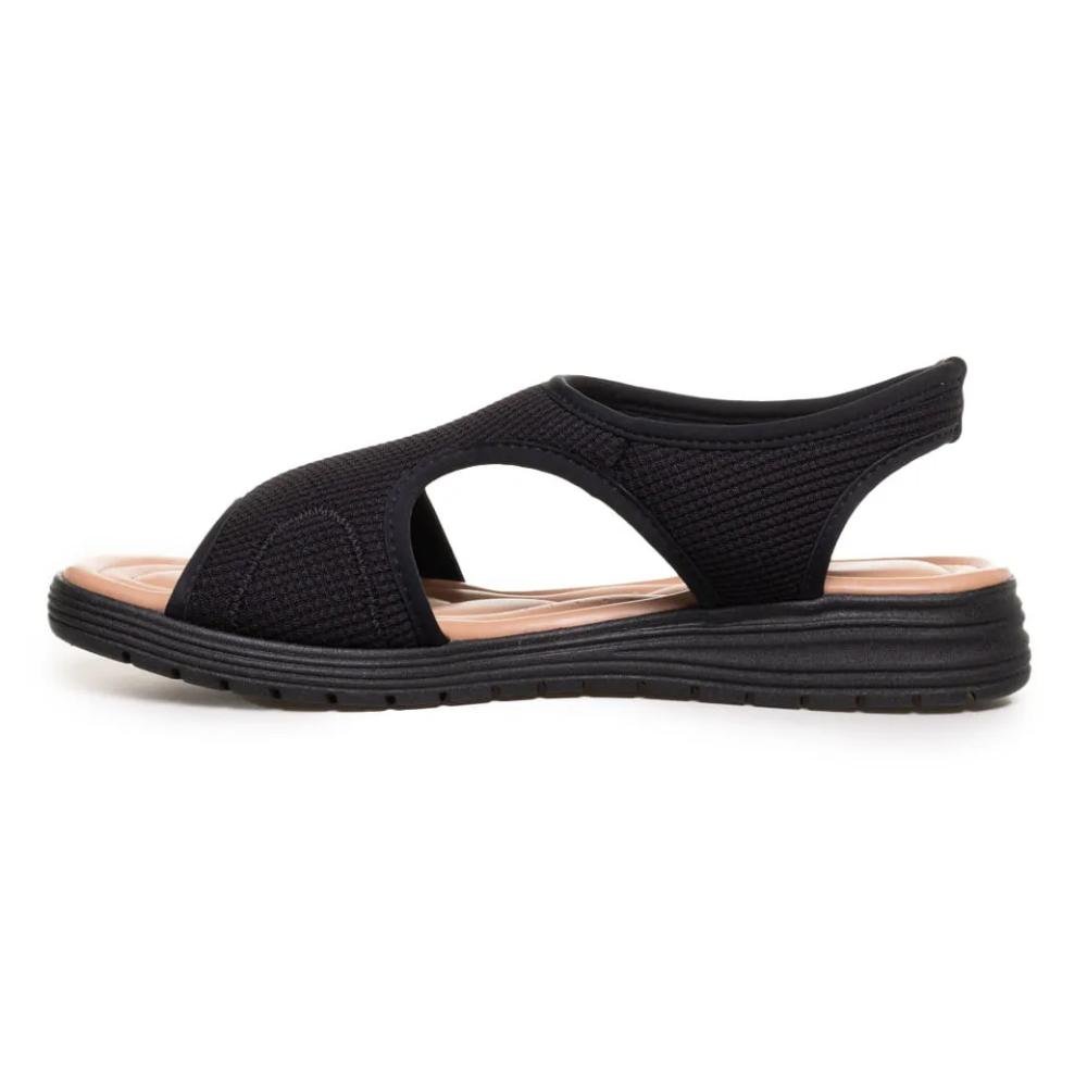 Sandália Feminina Comfortflex Anabela Confortável Preto 4