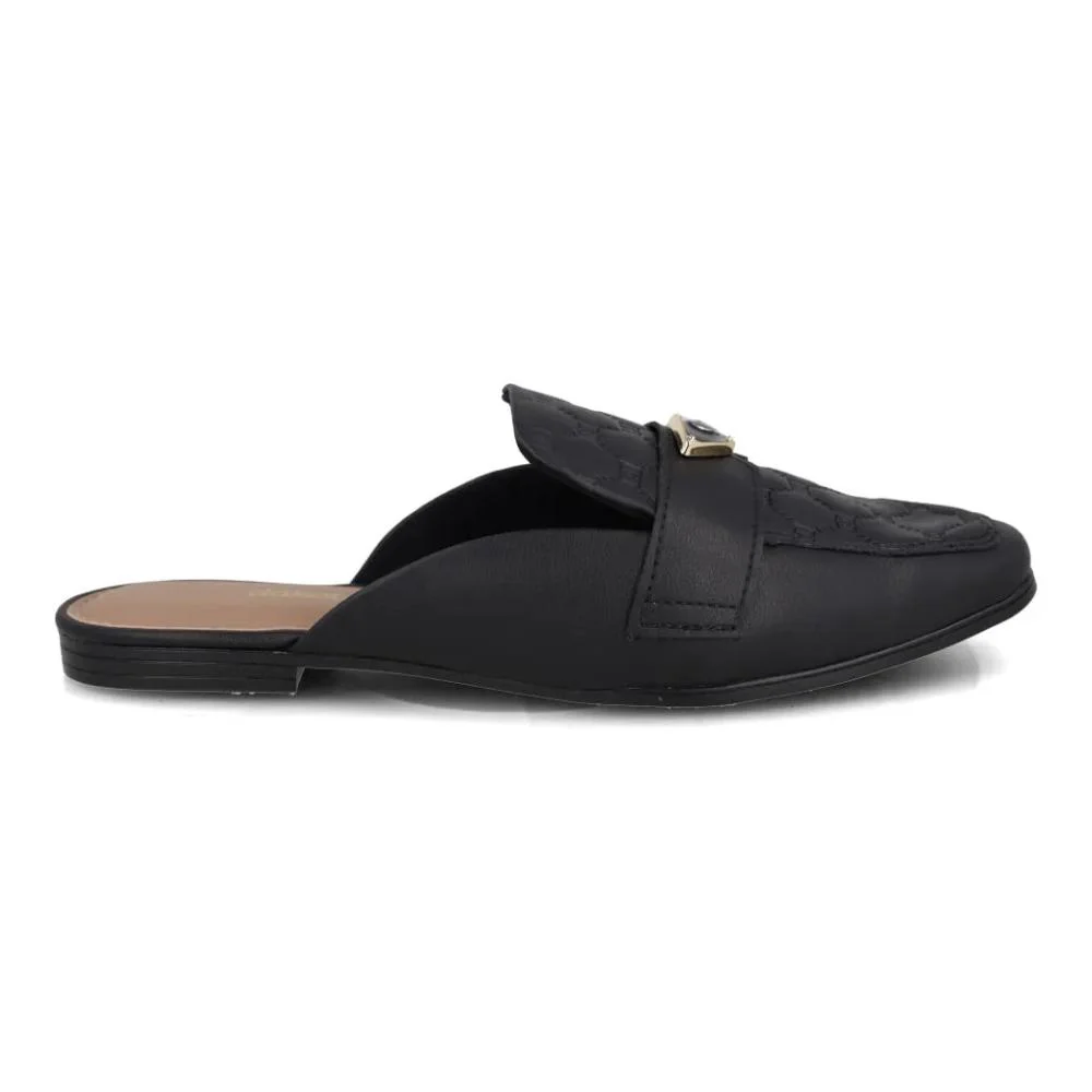 Mule Feminino Dakota Salto Baixo Confortável Preto 2