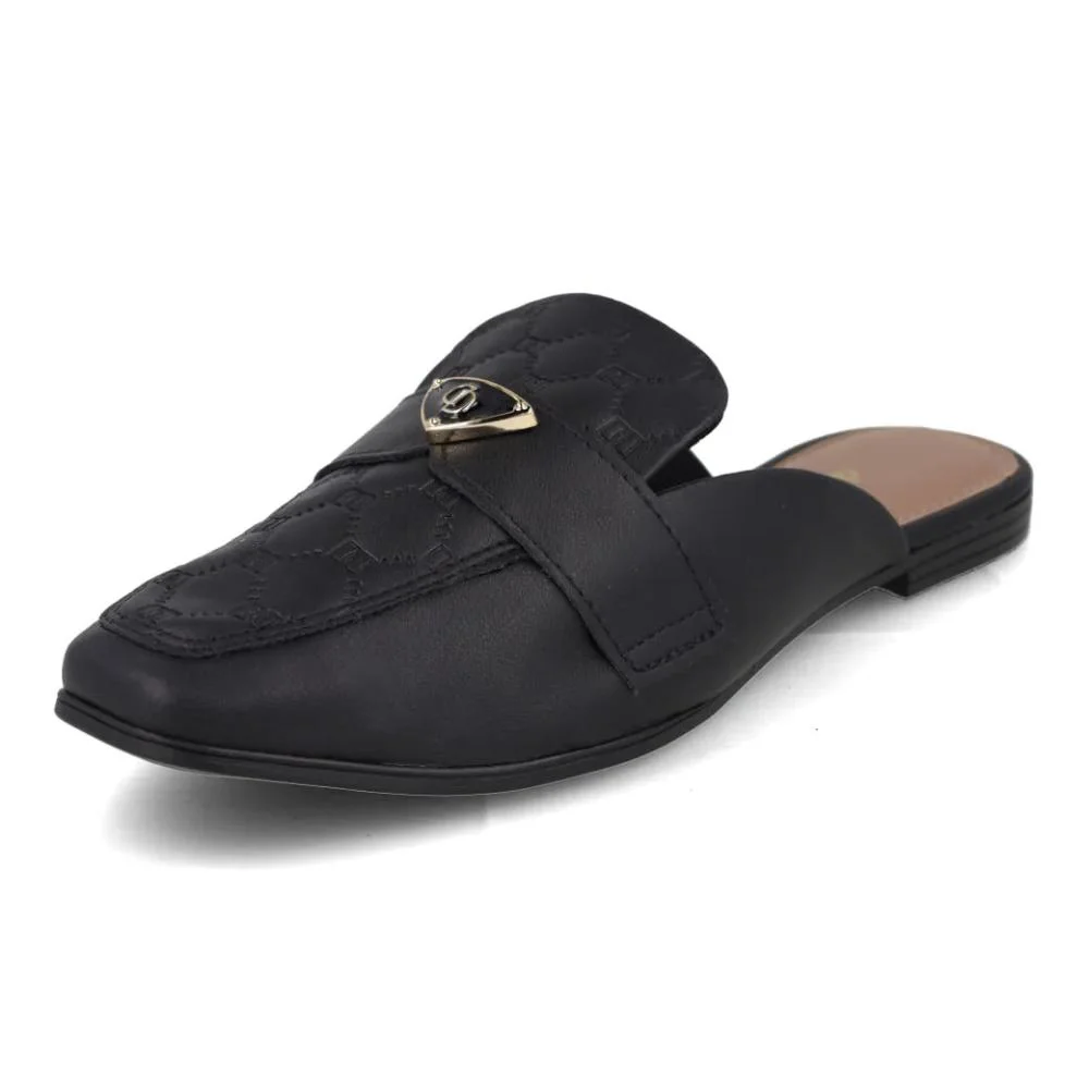 Mule Feminino Dakota Salto Baixo Confortável Preto 4