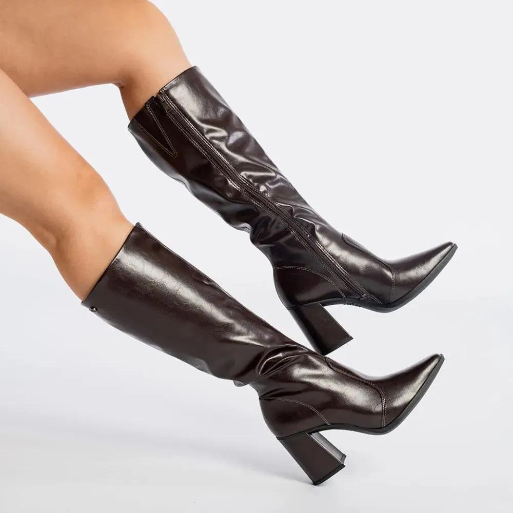 Bota Feminina Dakota Cano Longo Confortável Preto 2