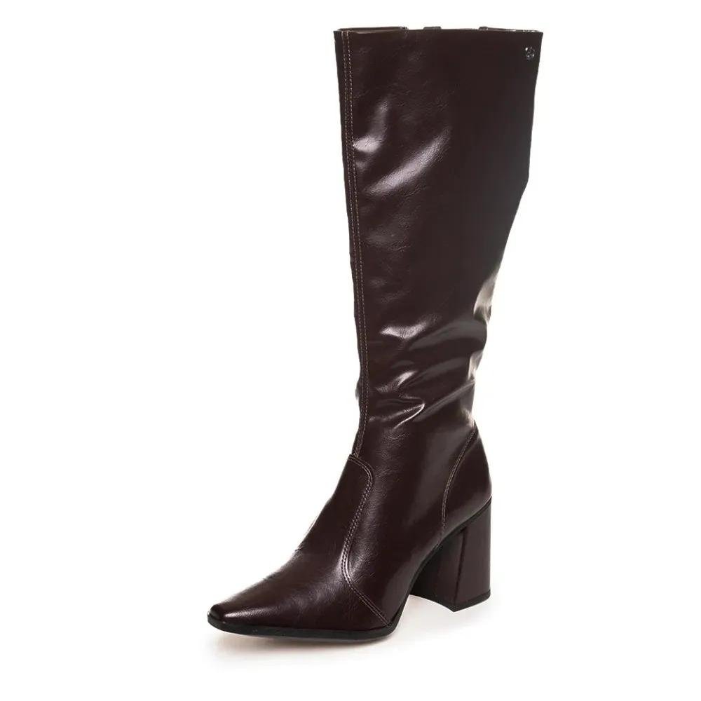Bota Feminina Dakota Cano Longo Confortável Preto 5