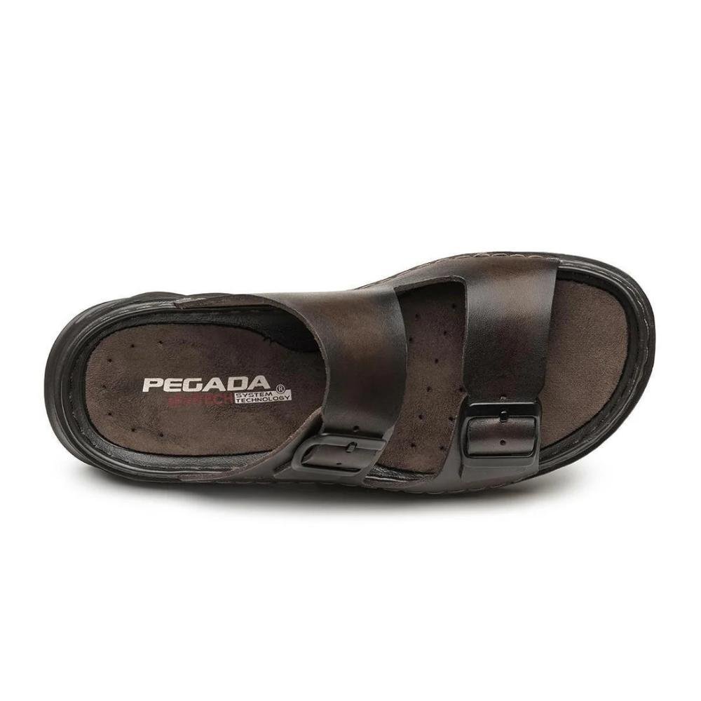 Chinelo Fivelas Pegada Folie Masculino Marrom 3