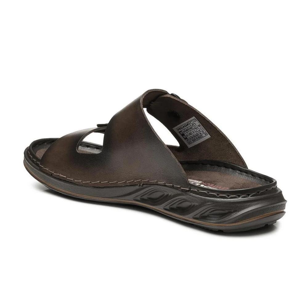 Chinelo Fivelas Pegada Folie Masculino Marrom 4