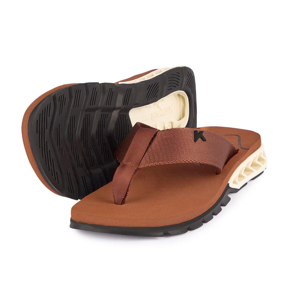 Chinelo Kenner Rakka Unissex Marrom 3