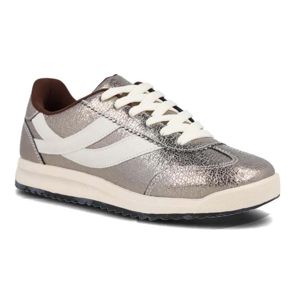 Tênis Retrô M Shuz Feminino Cinza 2