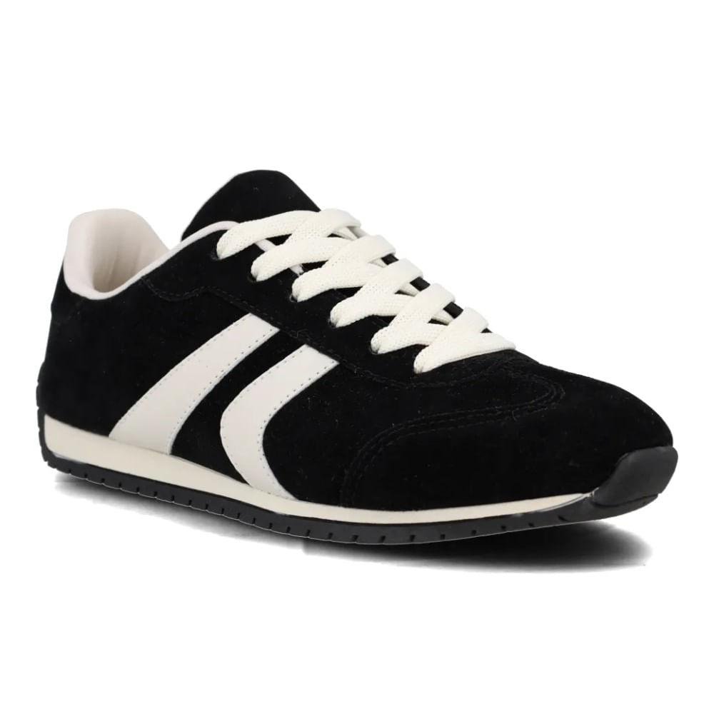 Tênis Retrô M Shuz Nobuck Feminino Preto 2