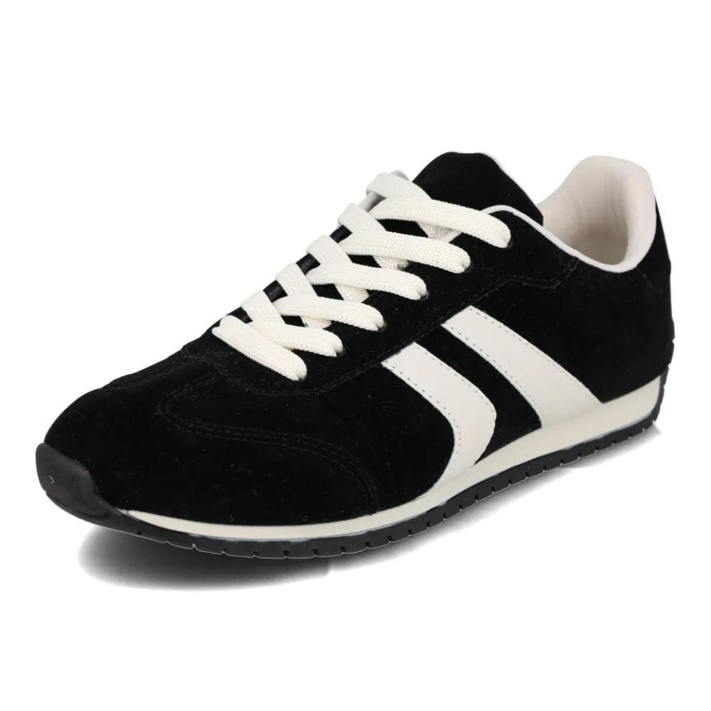 Tênis Retrô M Shuz Nobuck Feminino Preto 4
