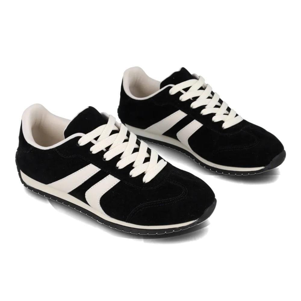 Tênis Retrô M Shuz Nobuck Feminino Preto 5