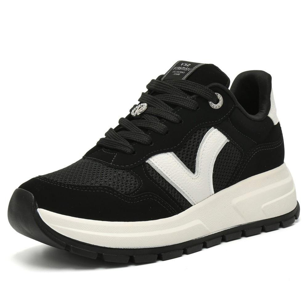 Tênis Flatform Via Marte Feminino Logo Preto 4