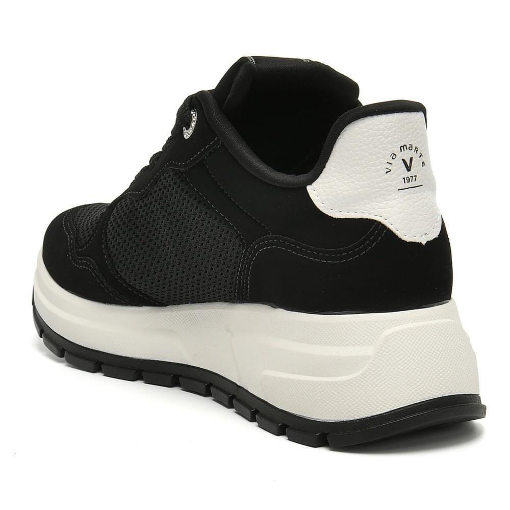 Tênis Flatform Via Marte Feminino Logo Preto 5