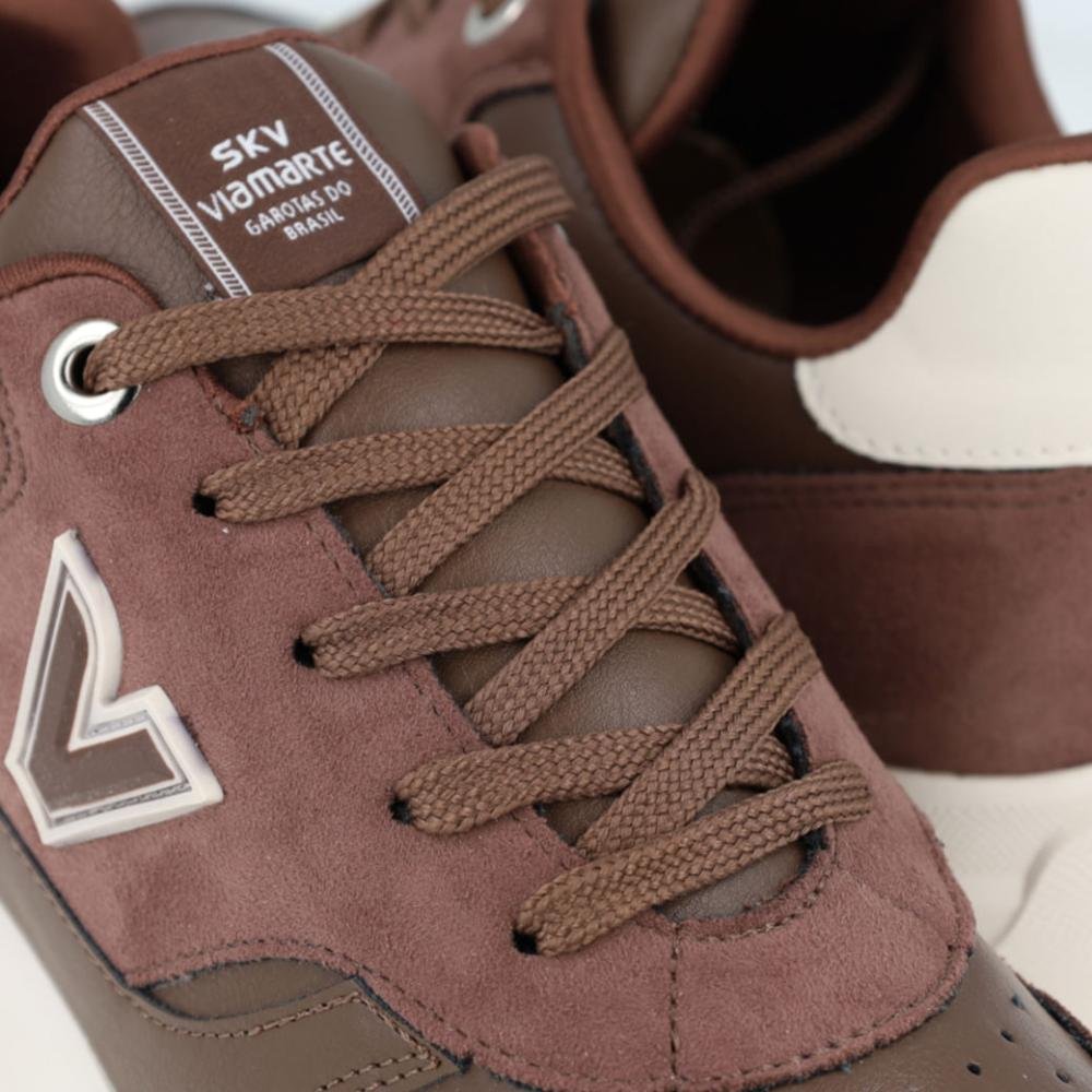 Tênis Flatform Feminino Via Marte Duo Marrom 5