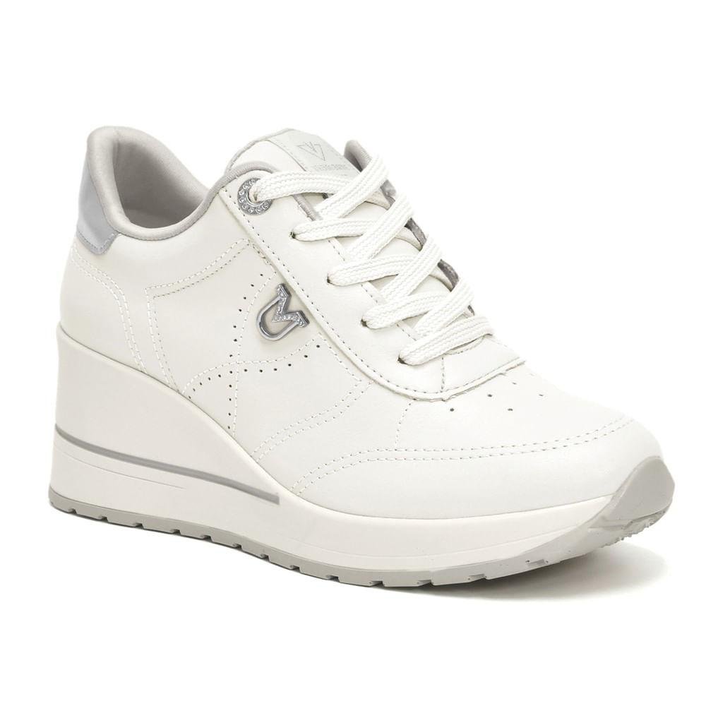 Tênis Flatform Feminino Via Marte Silver Line