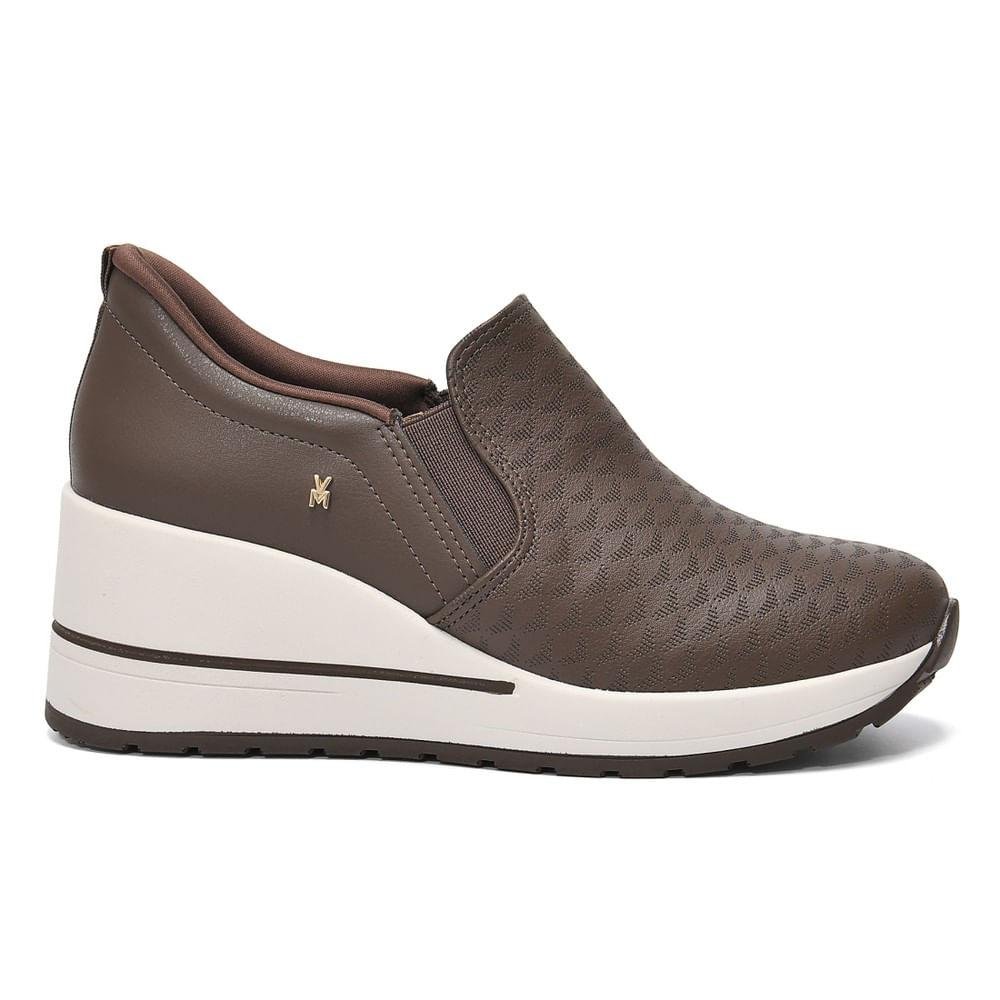 Tênis Slip On Feminino Via Marte Cute Marrom 2