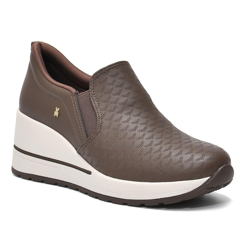 Tênis Slip On Feminino Via Marte Cute Marrom 3