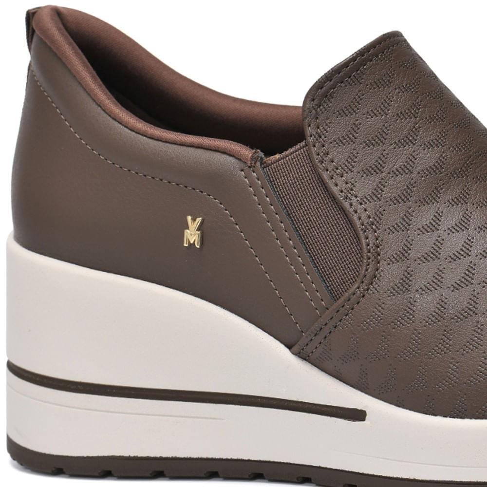 Tênis Slip On Feminino Via Marte Cute Marrom 4