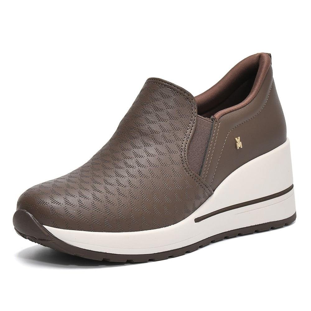 Tênis Slip On Feminino Via Marte Cute Marrom 5