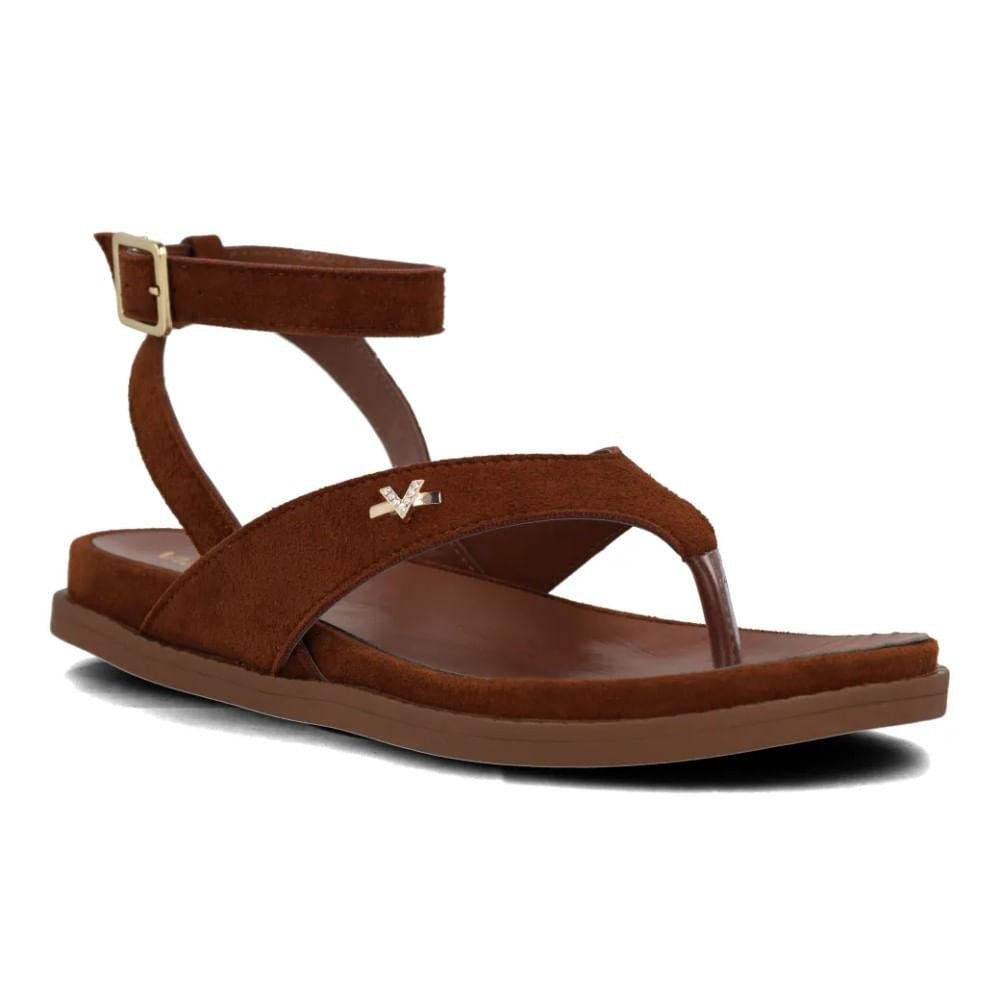 Sandália Via Marte Fivela Boho Feminina Marrom 2