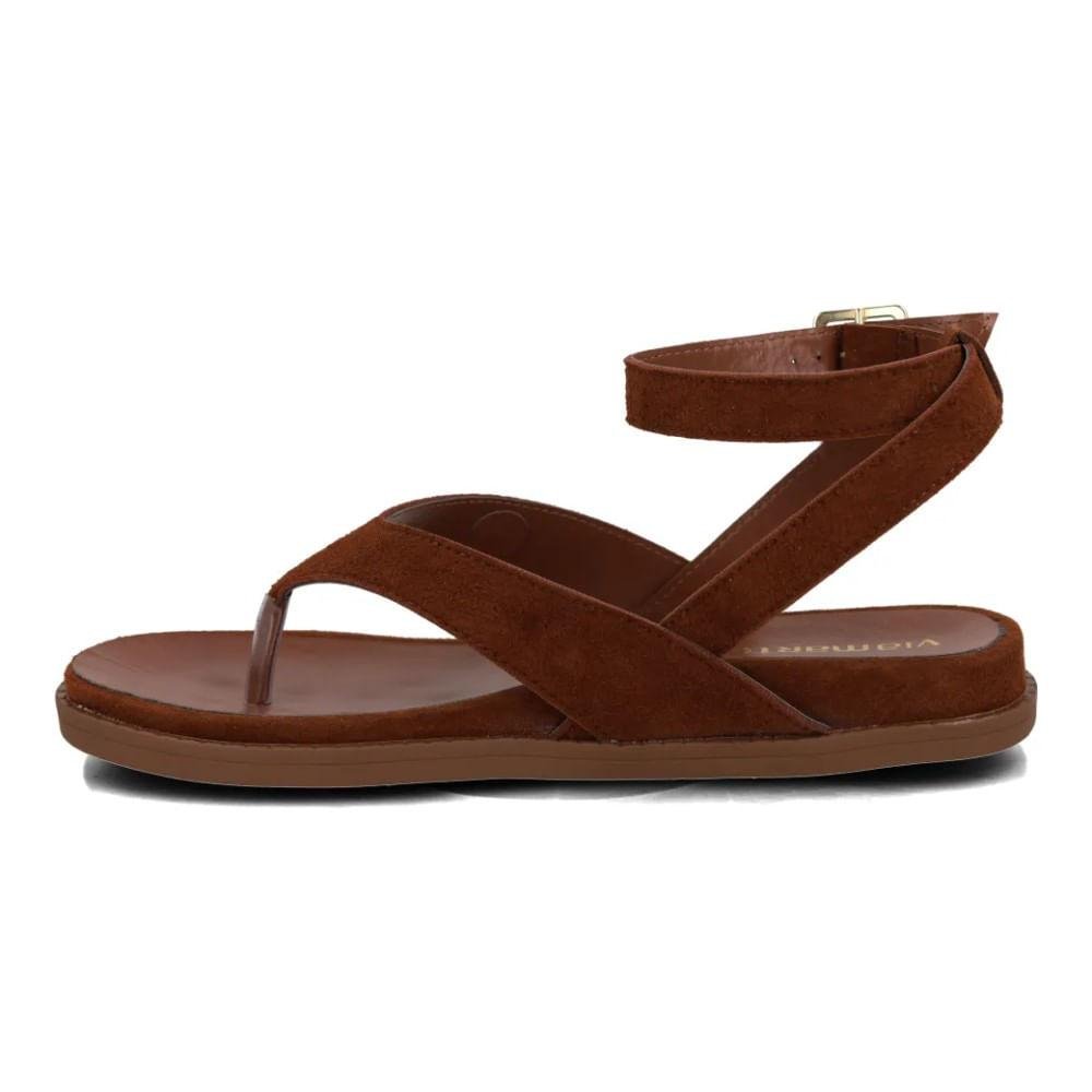 Sandália Via Marte Fivela Boho Feminina Marrom 3