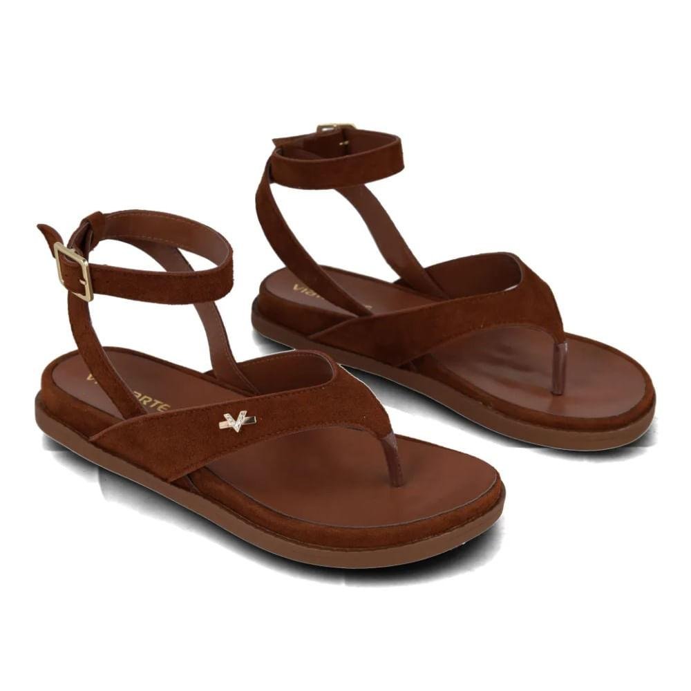 Sandália Via Marte Fivela Boho Feminina Marrom 5
