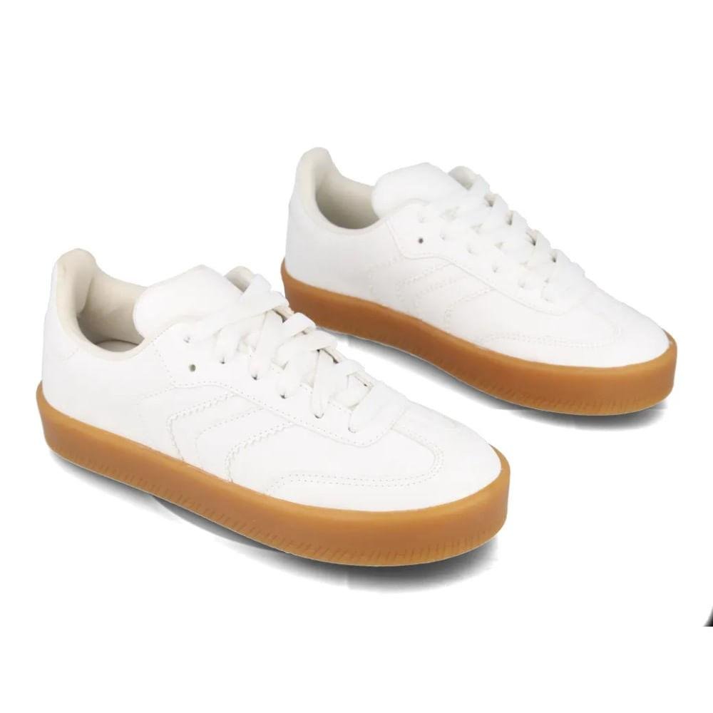 Tênis Casual Feminino M Shuz Basic Branco 4