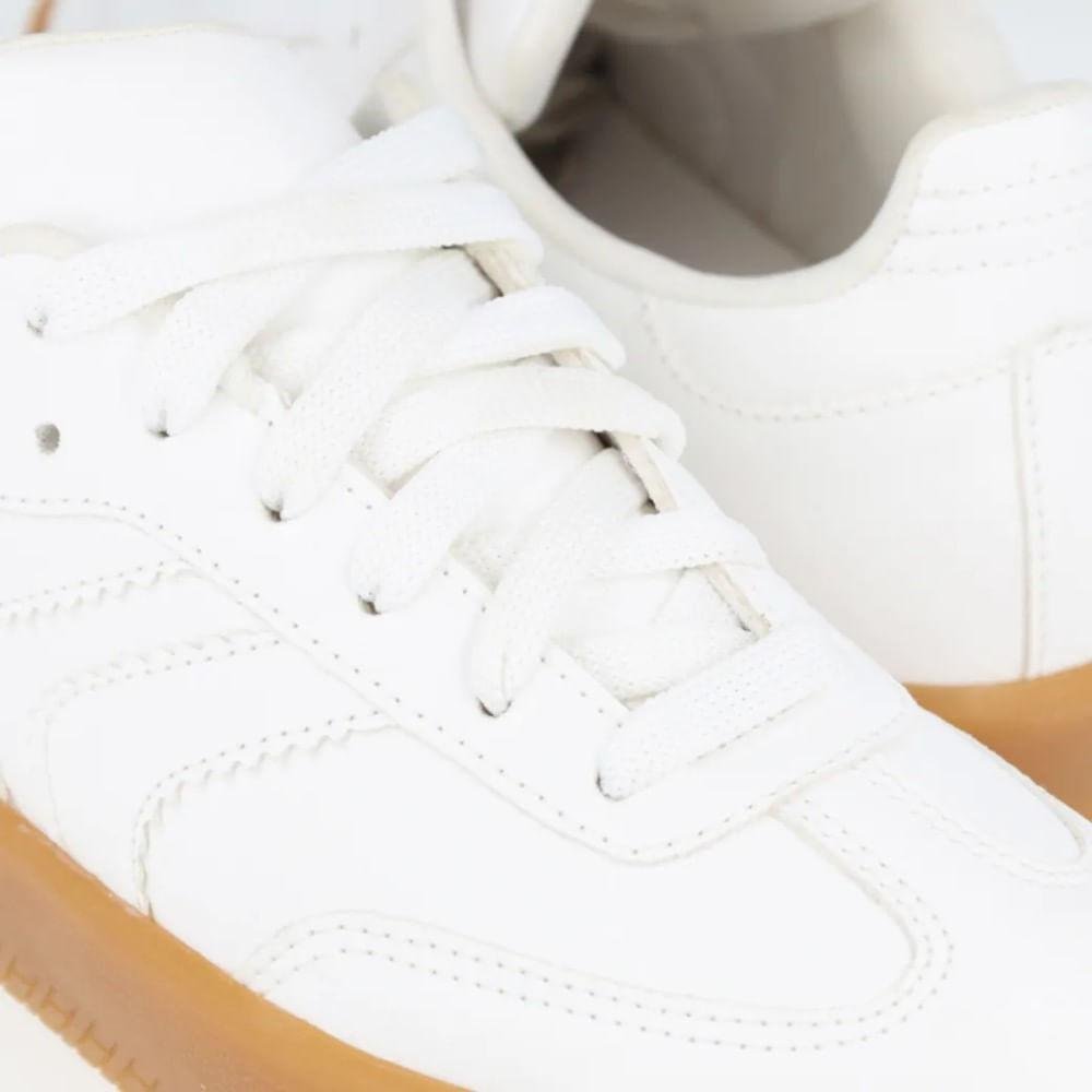 Tênis Casual Feminino M Shuz Basic Branco 5