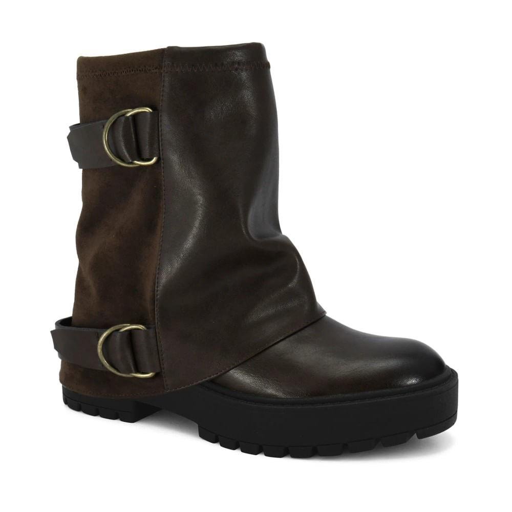 Bota Capa Ramarim Tratorada Fivelas Feminina