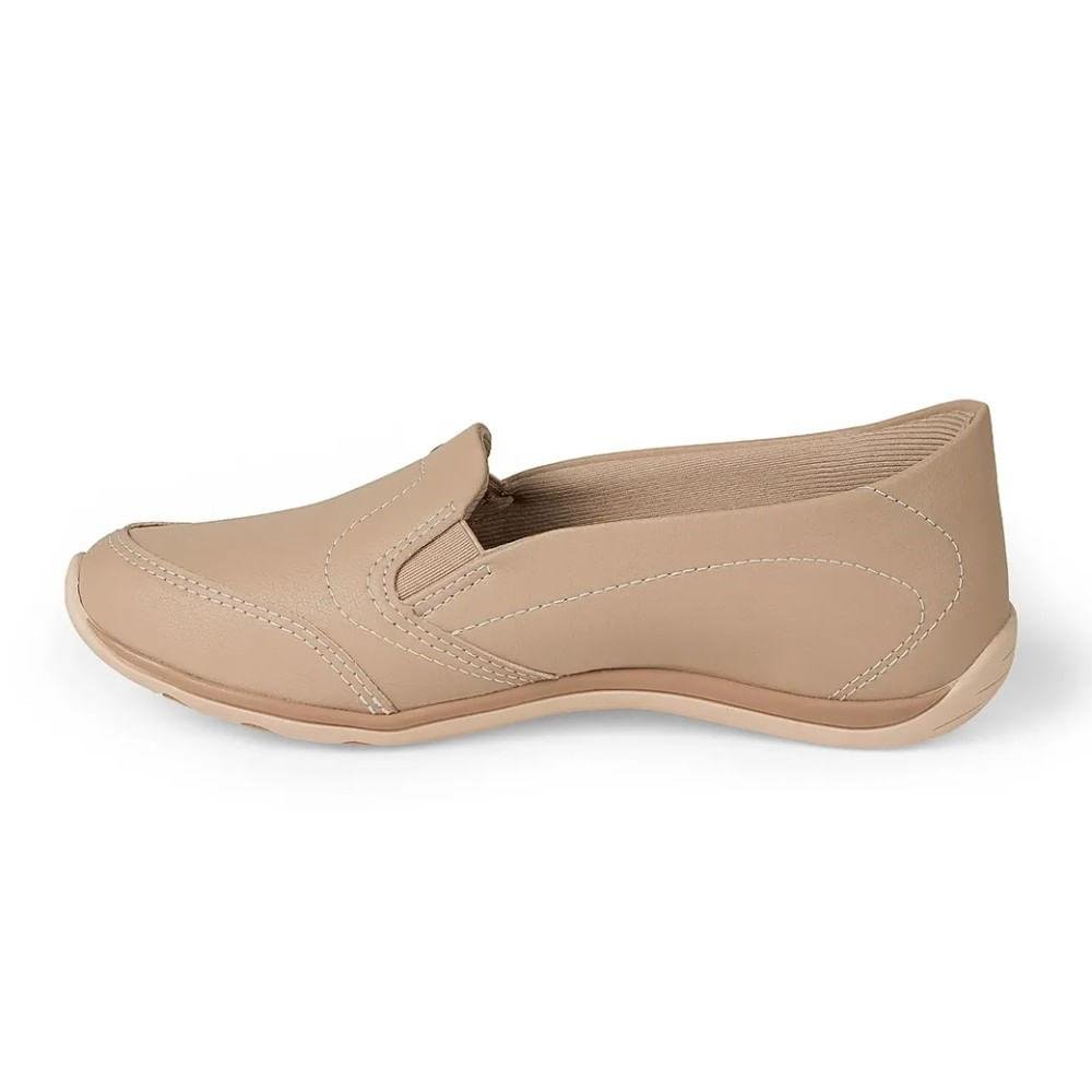 Tênis Slip On Feminino Kolosh Amiata Calce Fácil Bege 3